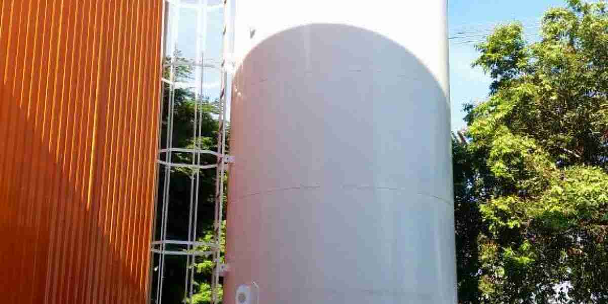 5,000L horizontal stainless steel water tank